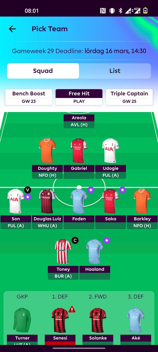 ANorrgard's tweet photo. @fplsverigetv Hej Panelen! Vi följer Oraklets väg -4 för 9 till spel. Funderar att köra Hålet och Solanke till 2 differentials i anfallet. Awoniyi, Fofana, Muniz lockar eller har Oraklet någon annan på radarn? Vem ska få bindeln? Tack för programmet! //Finska vittnet https://t.co/1j3qcOmzAc