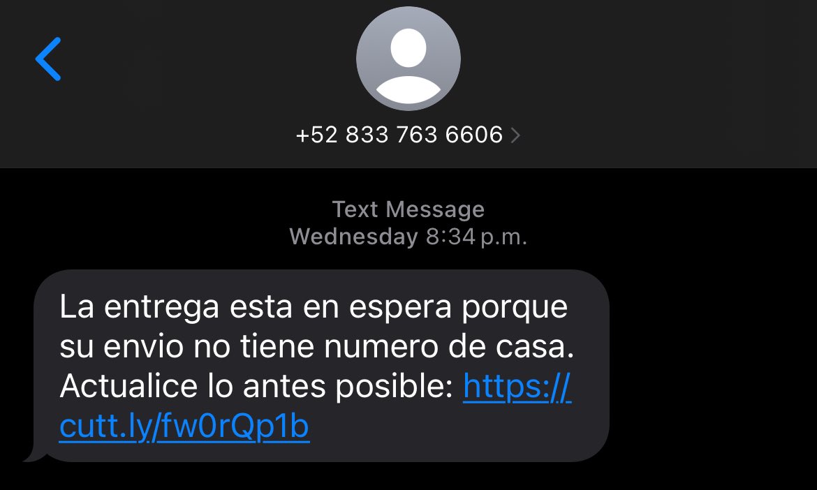 Estos son los mensajes que mandan para intentar hackearte aguas! Y justo por qué yo si tenía un pedido!