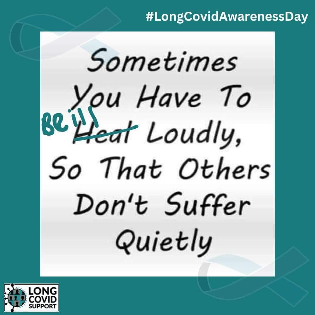 #LongCovidAwarenessDay #ConfrontLongCovid It's going to be an emotional day. Love and hugs to everyone 🫂💙🖤🤍 #LongCovid
