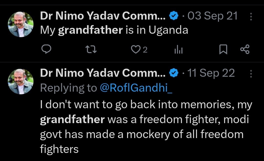 Kaalbhairavee's tweet photo. His grandfather changes on yearly basis! Can't imagine how many fathers has! https://t.co/2pWcMMNW5K