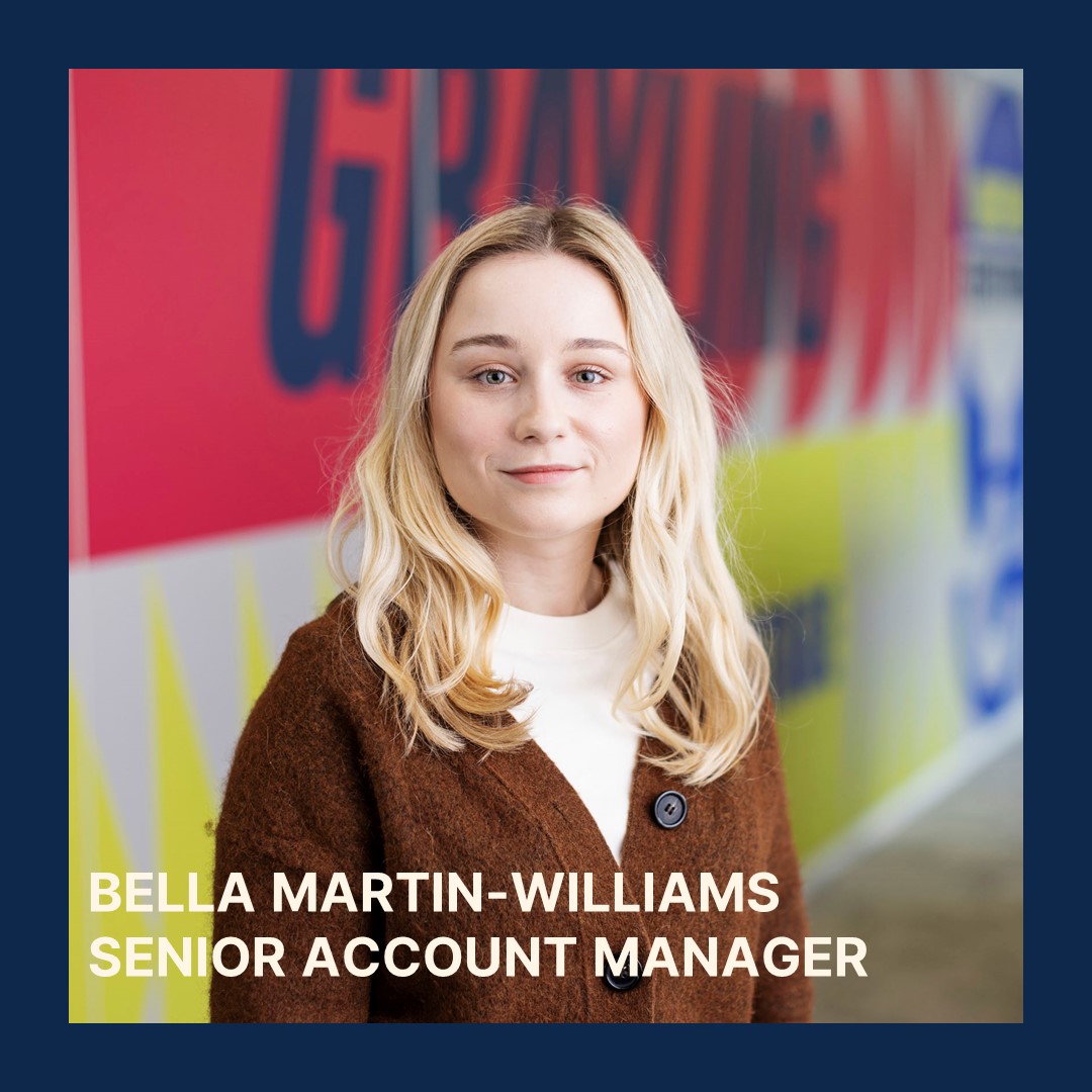 We’re so pleased to announce that the amazing Bella Martin-Williams has recently been promoted to SENIOR ACCOUNT MANAGER! 🍾