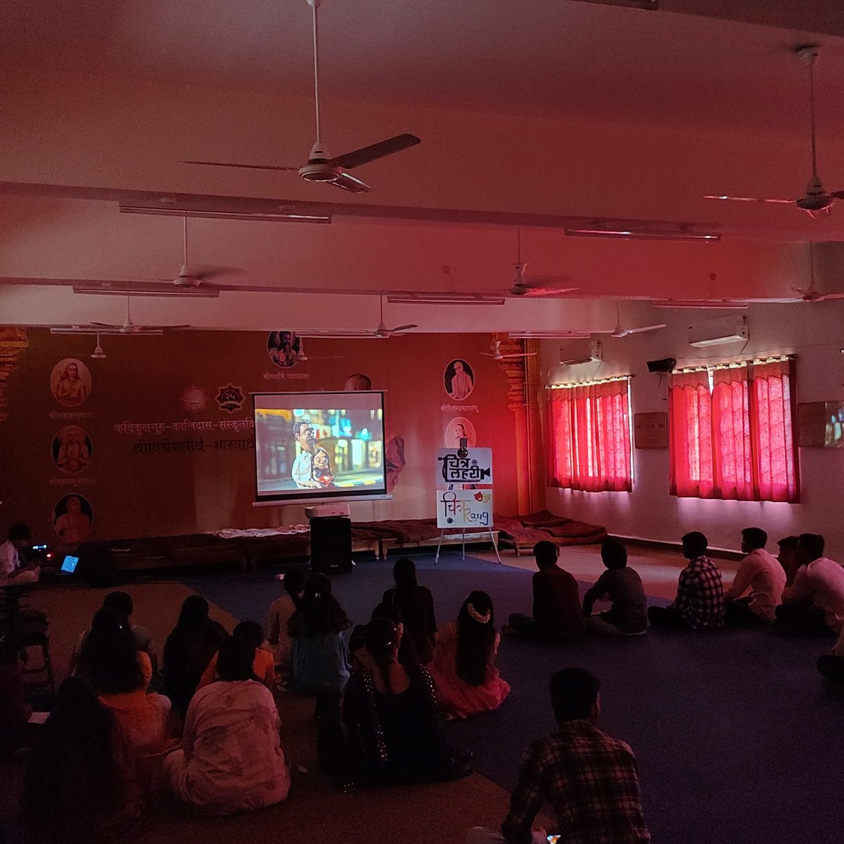 vishwavidalaya's tweet photo. Film Club is fostering the Creativity of Students – Prof. @HareRamTripath4 . KKSU’s Chitralahari Film Club successfully organized  the First "Chitraranga Film Festival 2024" https://t.co/6QgyyNwKKR