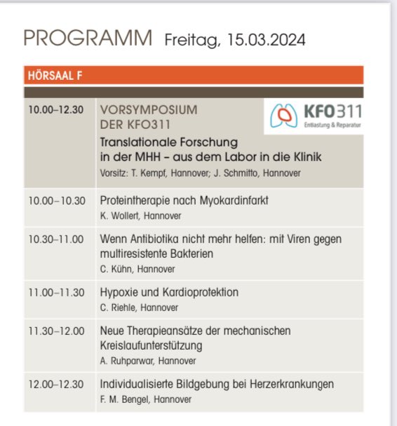 Johann Bauersachs (@jbauersachsmd) on Twitter photo ✅ Die Hannover 🫀Herz 🫁Lungen Messe startet mit dem Vorsymposium der #KFO311
➡️ translation aus dem Labor in die Klinik
@MHH_life <a href="/ruhparwar/">Arjang Ruhparwar</a> <a href="/DavidDuncker/">David Duncker</a> <a href="/JanSchmitto/">Jan D. Schmitto</a> <a href="/AWeymannMD/">Ale𝕏ander Weymann</a> <a href="/SamiraSoltaniMD/">Samira Soltani</a> <a href="/TRassafMD/">Tienush Rassaf</a> <a href="/HenrikeHillmann/">Henrike Hillmann</a> <a href="/DGK_org/">Deutsche Gesellschaft für Kardiologie</a> <a href="/YoungDgk/">Young DGK</a> <a href="/BREATH_Hannover/">BREATH Hannover</a> ✅ Die Hannover 🫀Herz 🫁Lungen Messe startet mit dem Vorsymposium der #KFO311
➡️ translation aus dem Labor in die Klinik
@MHH_life <a href="/ruhparwar/">Arjang Ruhparwar</a> <a href="/DavidDuncker/">David Duncker</a> <a href="/JanSchmitto/">Jan D. Schmitto</a> <a href="/AWeymannMD/">Ale𝕏ander Weymann</a> <a href="/SamiraSoltaniMD/">Samira Soltani</a> <a href="/TRassafMD/">Tienush Rassaf</a> <a href="/HenrikeHillmann/">Henrike Hillmann</a> <a href="/DGK_org/">Deutsche Gesellschaft für Kardiologie</a> <a href="/YoungDgk/">Young DGK</a> <a href="/BREATH_Hannover/">BREATH Hannover</a>