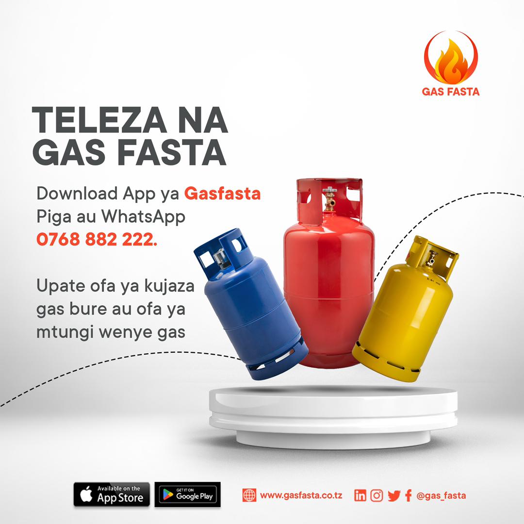 Afruturist's tweet photo. Teleza na Gas Fasta. Pata ofa ya mtungi wa Bure. @FastaGas @CloudsMediaLive 

Pika kijanja na Gas Fasta. https://t.co/KfCrPb9A8R