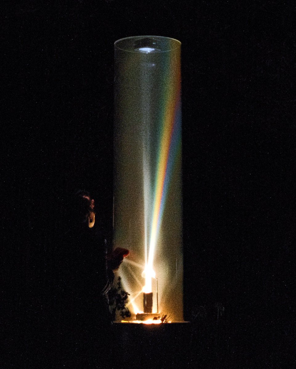 🔭 Kamil Hassim presents Spectra I, the next iteration of his Connect South Africa residency. Working with engineers at @SALT_Astro, the installation repurposes defunct astronomical lenses to cast a rainbow into space, expressing fundamental physics as an embodied phenomenon.