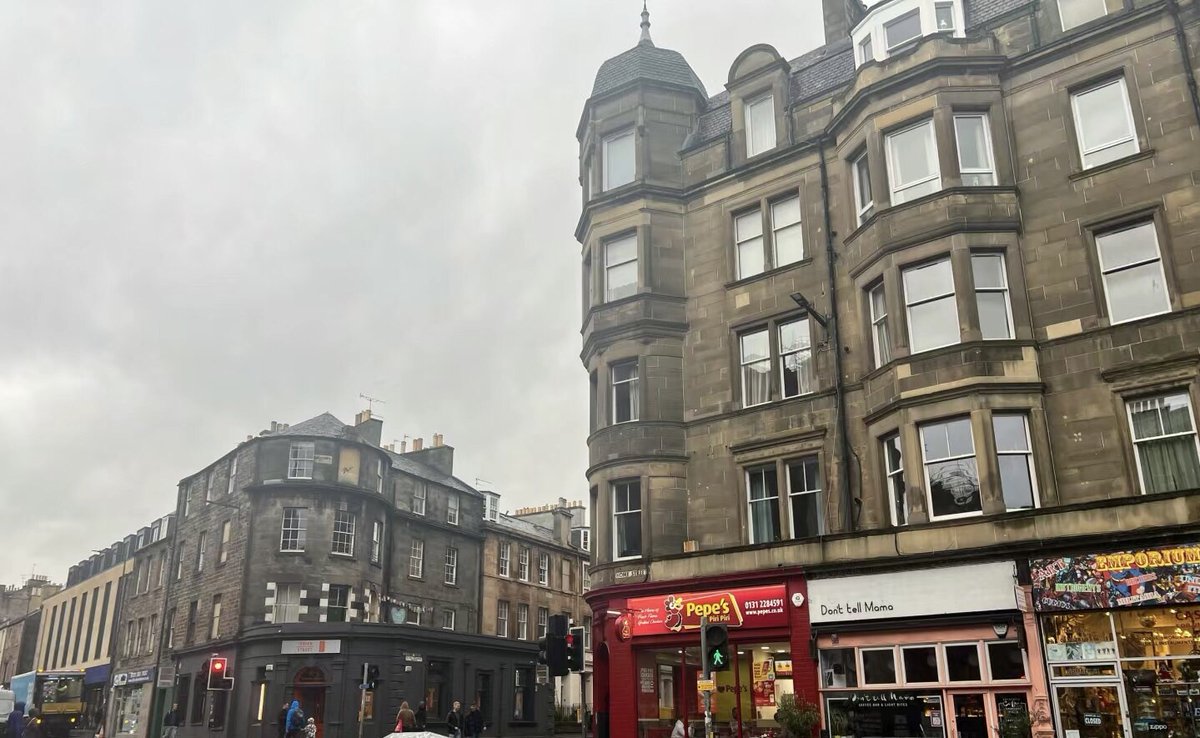 It’s raining a little today in Edinburgh, UK