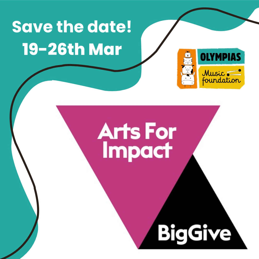 5 DAYS TO GO until @OlympiasMusic’s @biggive #ArtsForImpact campaign that will help us deliver even more free music lessons to Manchester children from low-income households. Made possible with support from @npac_uk. #ArtsForImpact #MusicForAll #DonateNow