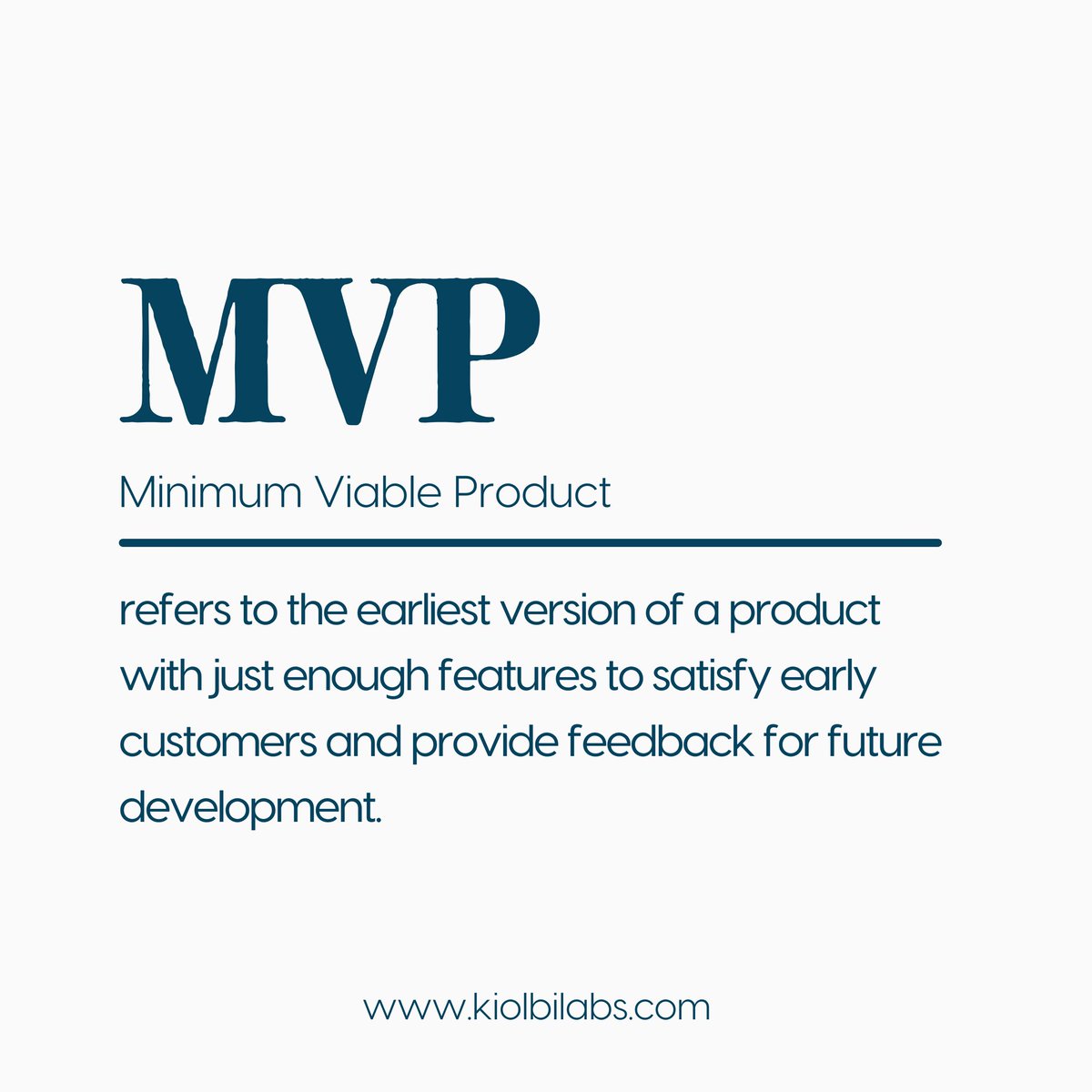 Ever wondered what MVP means in the world of Product Management? 
Learn how mastering concepts like this can skyrocket your career with our training program! Sign up via the link in bio.
 
#productmanagement #kiolbilabs #tech #productmanagementcohort #trainingprogram