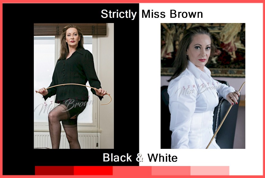 #FF @StrictlyMissB. ‘Black and white and red all over’. No, not a newspaper but your misbehaviour. In Miss Brown’s study the issue is clear cut, black and white, no half measures. However, shades of red will also be much in evidence. Have a great weekend MissB. Xx