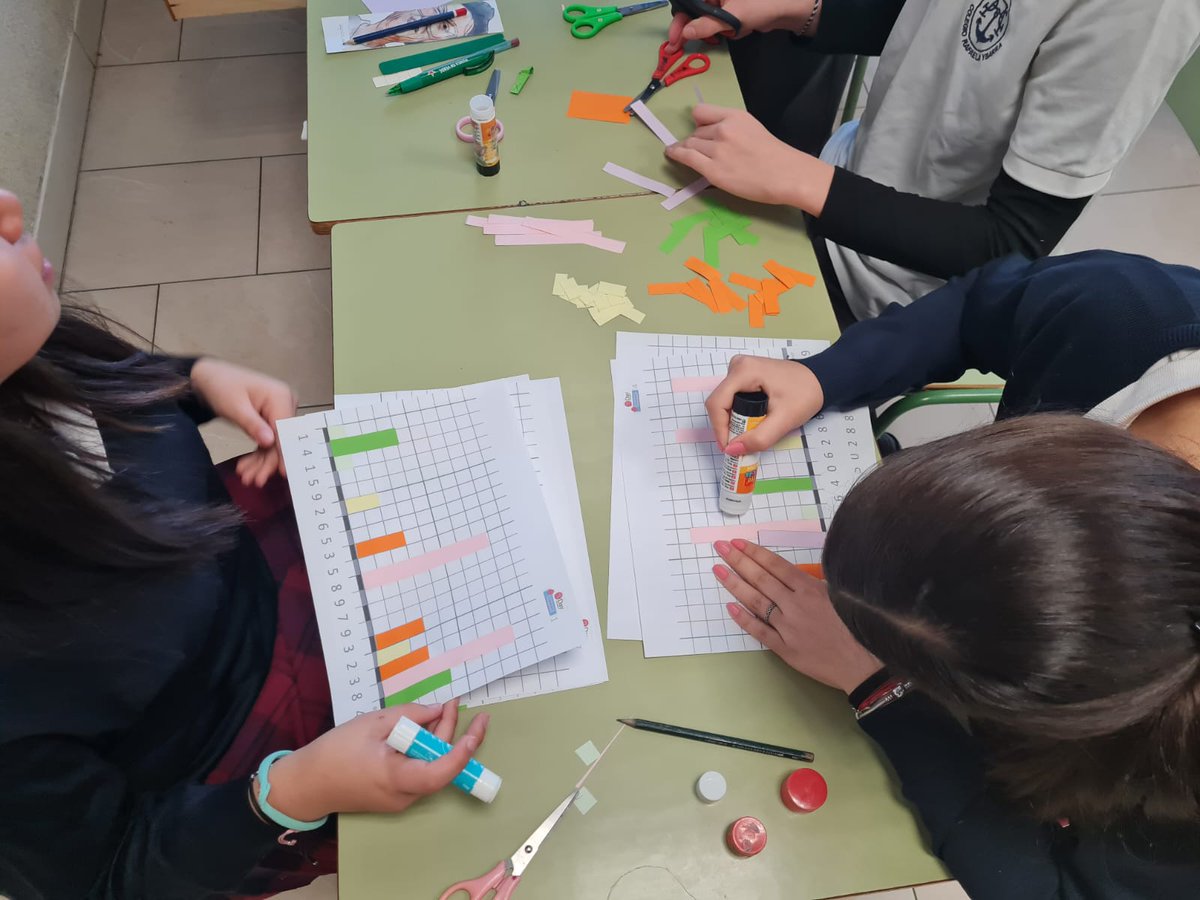 RafaelaYbarraAC's tweet image. ESO: celebramos ayer el #DiaInternacionaldelasMatemáticas #DíadePi #PiDay2024.
¿Podemos reflejar todos los decimales de Pi? No, pero vamos a construir una larga cadena.
Gracias @bblanc0 por el material