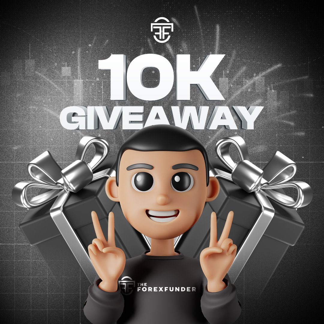 2x10k Challenge Account giveaway 🎁 🎁. RULES TO ENTER 👀 -Follow @TheForexFunder 💙 @kiggundurober1 @Bumojja_Benjie @Fxlukya -Like & retweet 🌟 -Tag 3 friends 🧍 •join our discord discord.com/invite/BYkraFY… Winners will be announced in 22 March