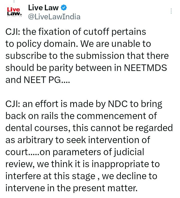 DenticosV's tweet photo. Congratulations to self proclaimed Nayak &amp; his/her supporter who involved in wealth ,fake X supporter ,involved in trolling,disrespect of fraternity members, By todays order full stop on all Propaganda Jivi.

#NEETMDS2024 #NEETMDS 
#NEETMDS2024case. https://t.co/XmjQYkis29