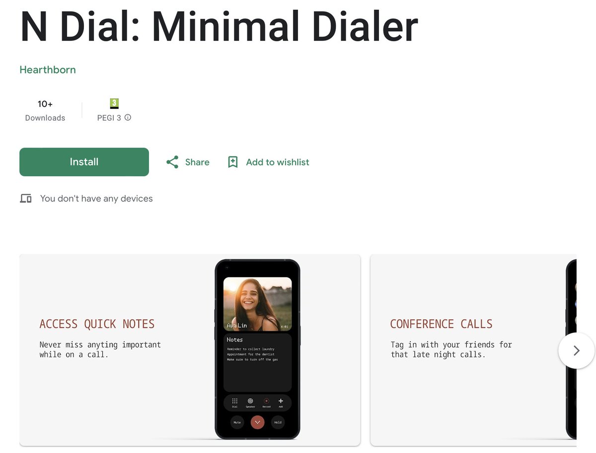 The_Tushh's tweet photo. #NDial has landed  🚀
Now available on the Play Store. 

Stay tuned for the upcoming UI overhaul, making this the freshest release yet. ✨

Check out below :
https://t.co/RKEUaSZPSG https://t.co/ELP7qEVAh2