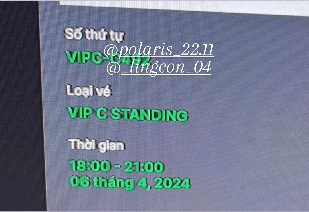 wearestilldream's tweet photo. WTS - Baekhyun Lonsdaleite in Ho Chi Minh DAY 1
- 1 vip C (standing) queue 492
(included soundcheck for all VIP)

Dm for more info pls

#백현 #BAEKHYUN 
#2024BAEKHYUNASIATOUR #Lonsdaleite https://t.co/WoSfaLhekm