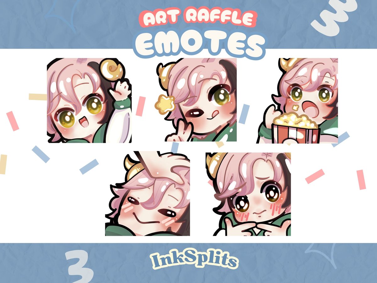 InkSplits's tweet photo. Some close ups of the samples that you can get for the raffle! It's still up btw so join join!  

#artraffle #artgiveaway #Vtuber #ENVtuber #VtuberUprising https://t.co/QbGLKGWxGa