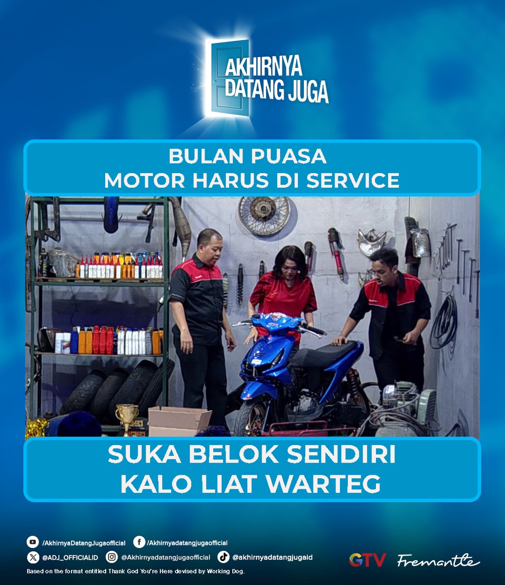 Selamat Jumat! Siapa nih yang motornya gak bisa nahan buat belok ke warteg?!😏

𝙈𝙖𝙞𝙣𝙠𝙖𝙣 𝙄𝙢𝙖𝙟𝙞𝙣𝙖𝙨𝙞𝙢𝙪 𝗱𝗶 𝗔𝗸𝗵𝗶𝗿𝗻𝘆𝗮 𝗗𝗮𝘁𝗮𝗻𝗴 𝗝𝘂𝗴𝗮

#Akhirnyadatangjuga #akhirnyadatangjugagtv