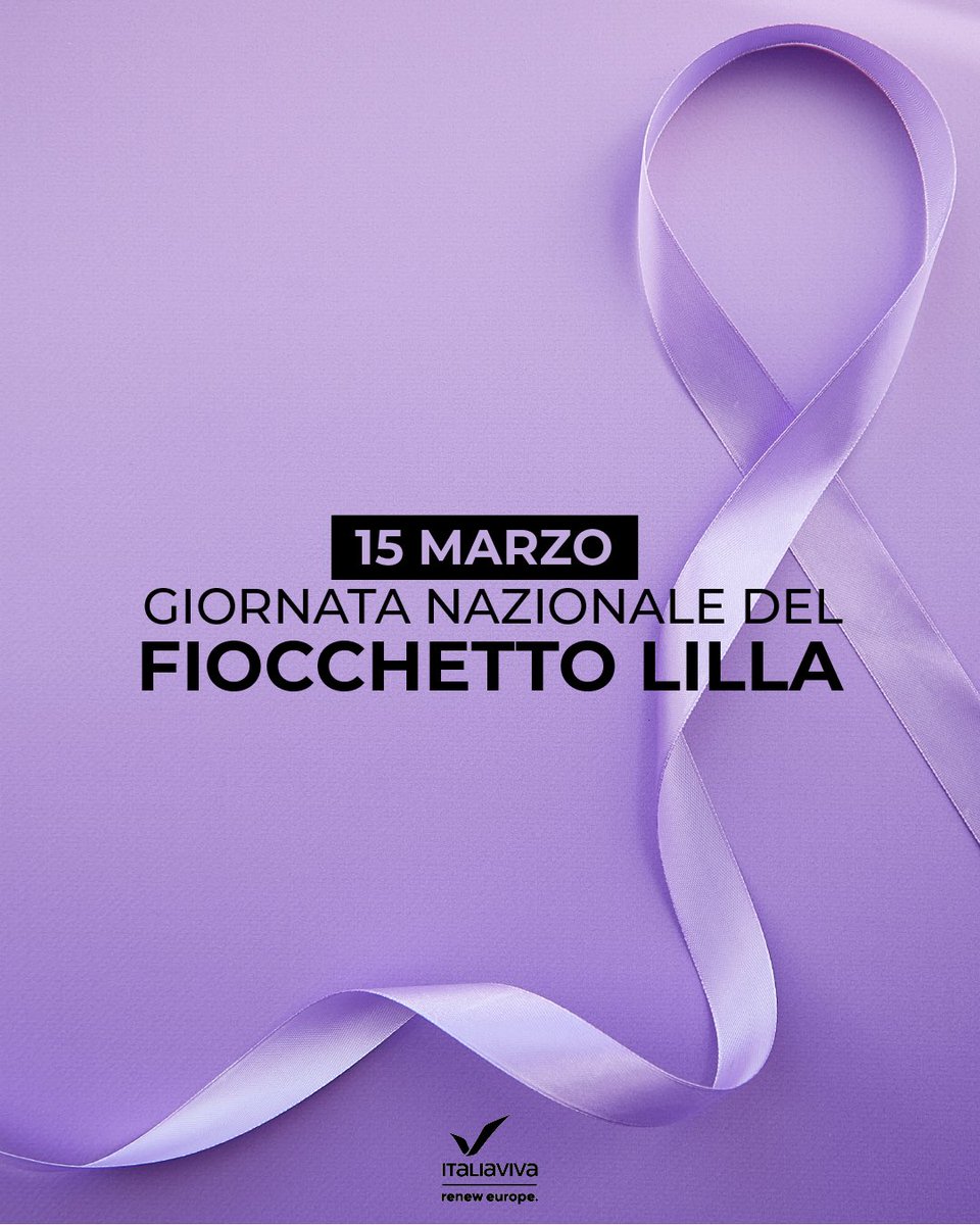 ItaliaViva's tweet photo. Oggi è la Giornata nazionale del Fiocchetto Lilla, per la lotta ai disturbi del comportamento alimentare. 
A causa del Covid e dell’isolamento sociale, vi è stato tra i giovani un aggravamento di una situazione già complessa: i sintomi associati ai disturbi alimentari sono aumentati del 36% ed i ricoveri del 48%. 
Non giriamoci dall’altra parte: servono più centri specializzati sul territorio, più sostegno a pazienti e famiglie.