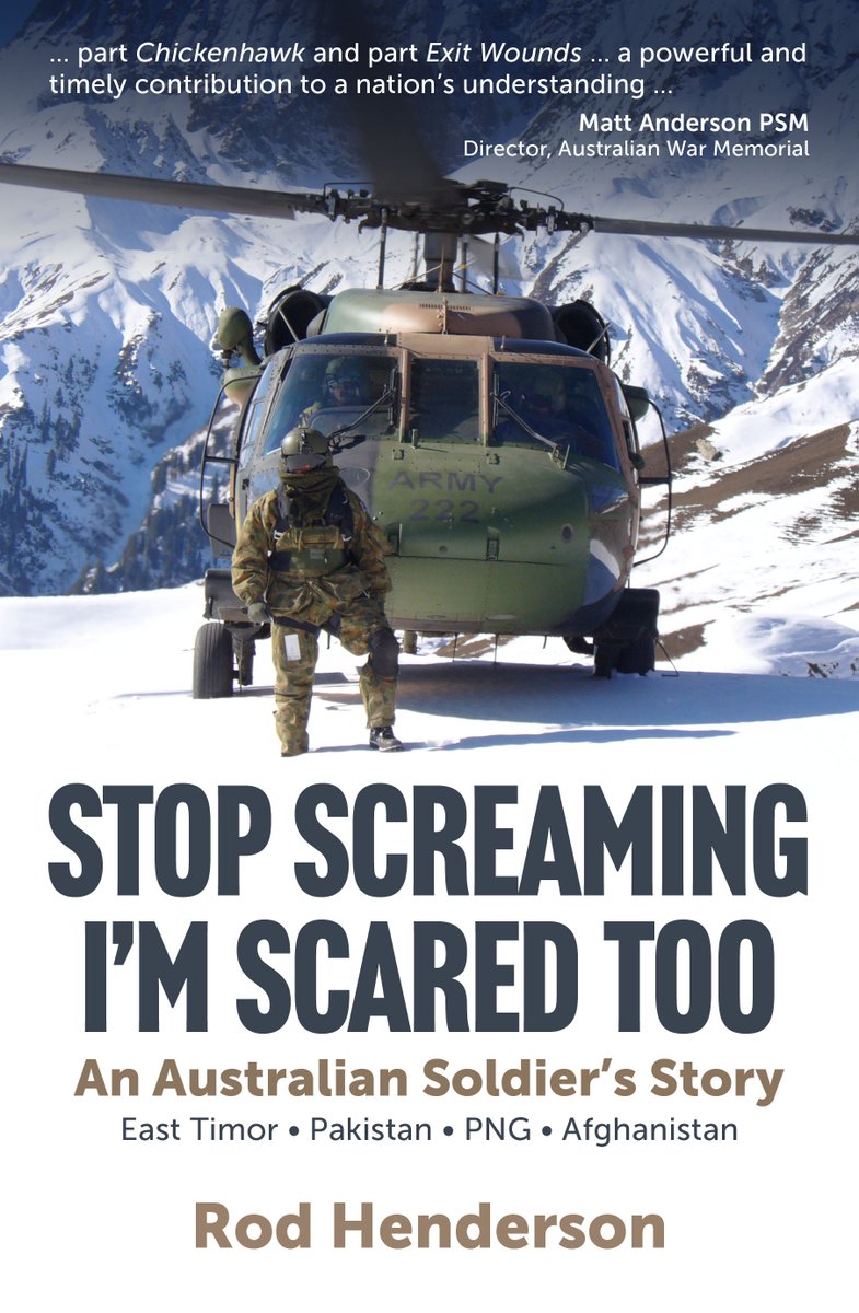 Well...here it is! I am proud to reveal the cover for my memoir Stop Screaming I'm Scared Too. It has been an amazing journey writing this book detailing the highs and lows of my career, my successes and failures as well as my many near misses. Writen in a soldier's voice I