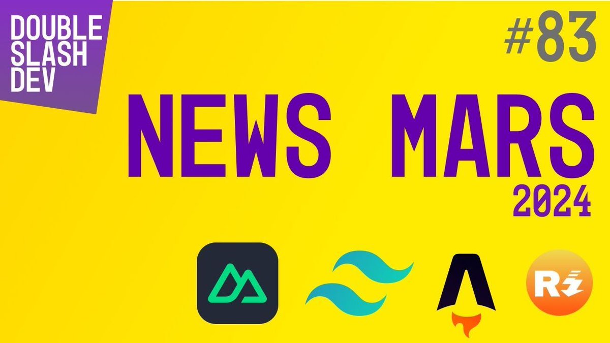 doubleslash_dev's tweet photo. Nouvel épisode ! 📣 
Apple qui fait marche arrière, de Rust de plus en plus présent, de Tailwind 4 alpha, de Laravel 11, d’Astro qui continue de nous étonner...
@nuxt_js @astrodotbuild @agencewebperf #pwa

📺 En audio https://t.co/S7o6lOx8WY 
🎧 En video  https://t.co/2xnaYDinGb https://t.co/NxBPjBsX3A
