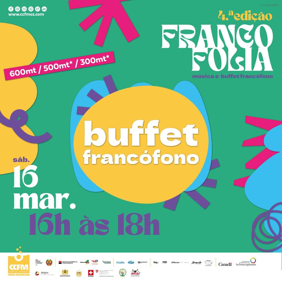 🎉🇧🇪Lembrando! Amanhã é o Festival Francófono no CCFM! 🎶Vem juntar-te a nós para uma celebração cheia de música e sabores belgas! 🍟🥩

Garante o teu lugar agora mesmo! 

#Francophonie2024 #francofoniamoçambique 🇲🇿
