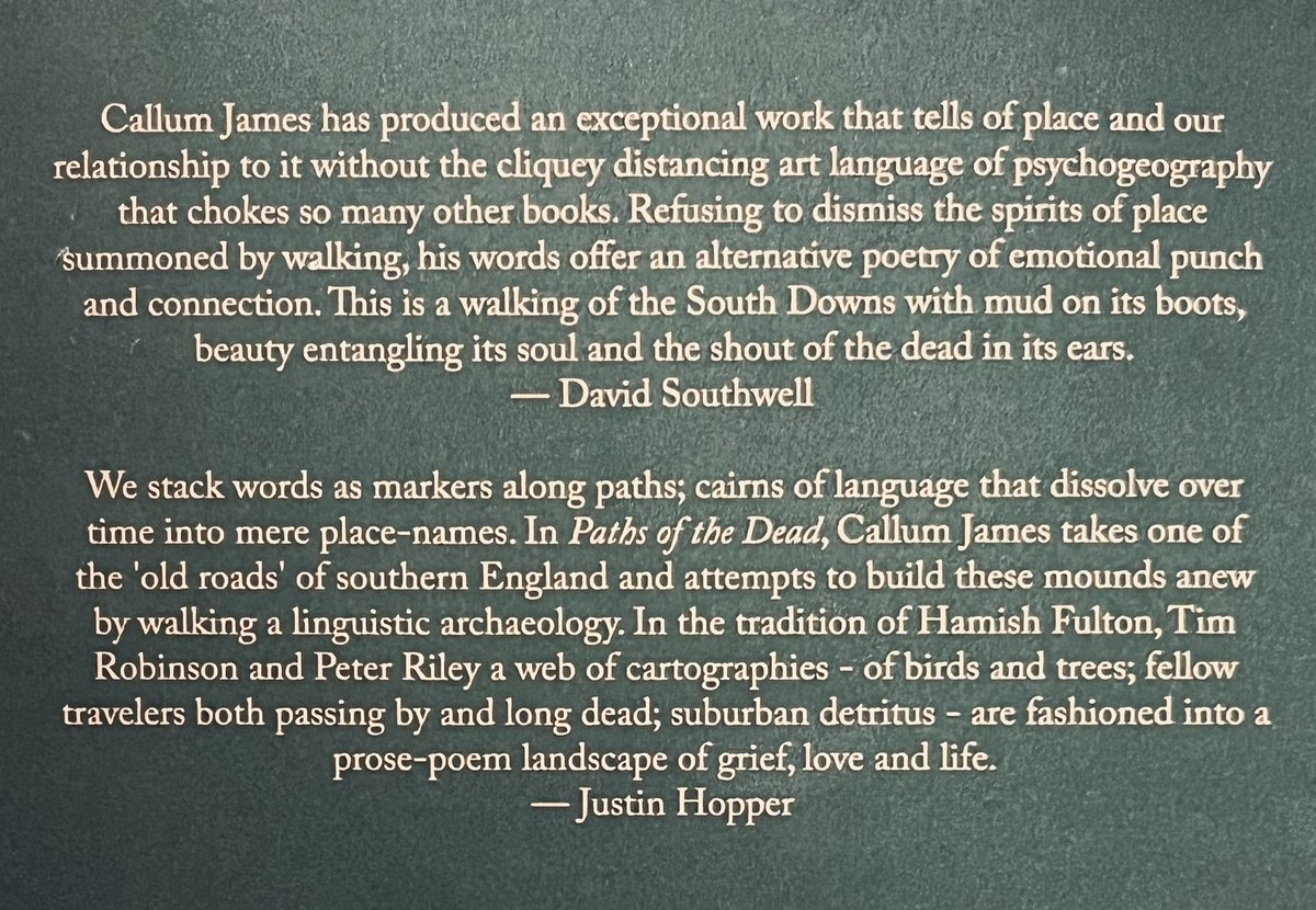 At the launch of the marvellous new book by Callum James <a href="/BooksnMagic/">Books Landscape Magic</a> last night <a href="/The_PBS/">Petersfield Bookshop</a> 
‘The South Downs: Paths of the Dead’ is endorsed by <a href="/cultauthor/">David Southwell</a> and <a href="/oldweirdalbion/">Justin Hopper</a> no less and deservedly so. Published by <a href="/brokensleep/">Broken Sleep Books</a> 
I’m off up to the Devil’s Jumps…😉