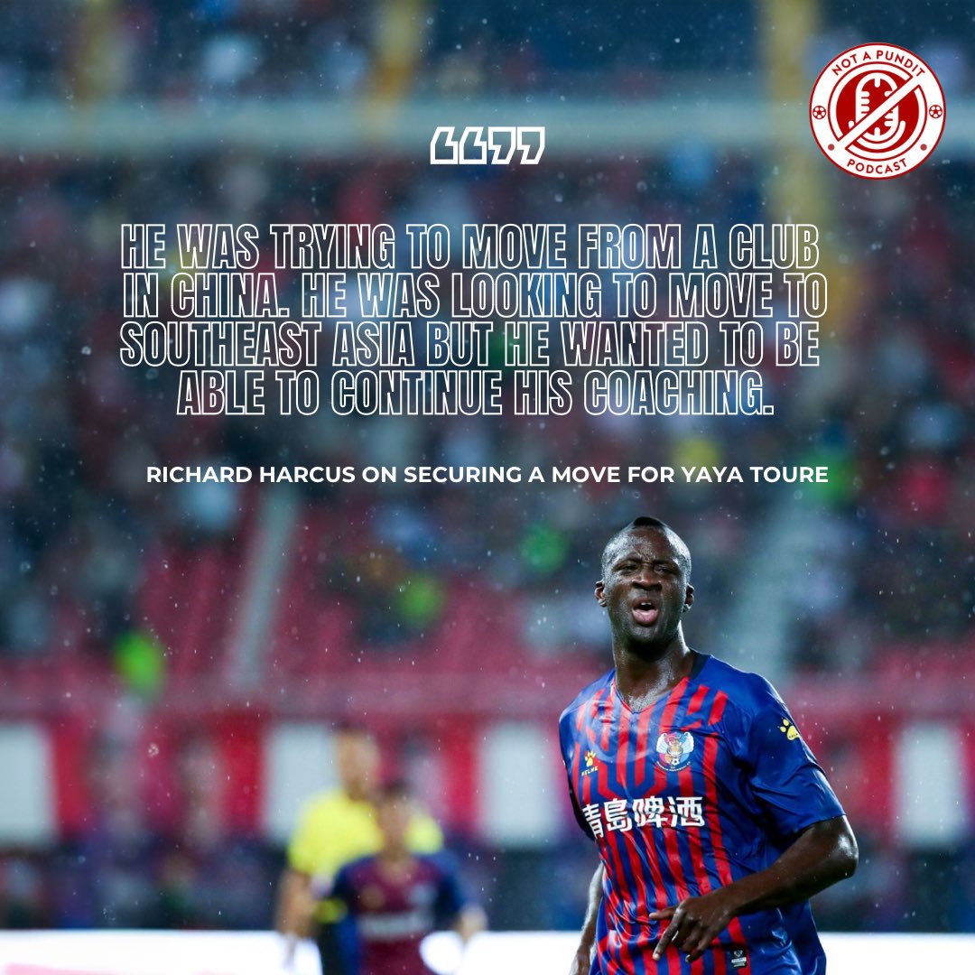 notapunditpod_'s tweet photo. Australia and India were on the cards 🃏 What could have been for Yaya Toure had the pandemic not got in the way! Yaya’s final club as a player was Qingdao Football Club in 2019 🌎

 https://t.co/SdK0WZWnKy 🎧

#football #sportsbusiness #asiafootball https://t.co/ih6nPhQPo1