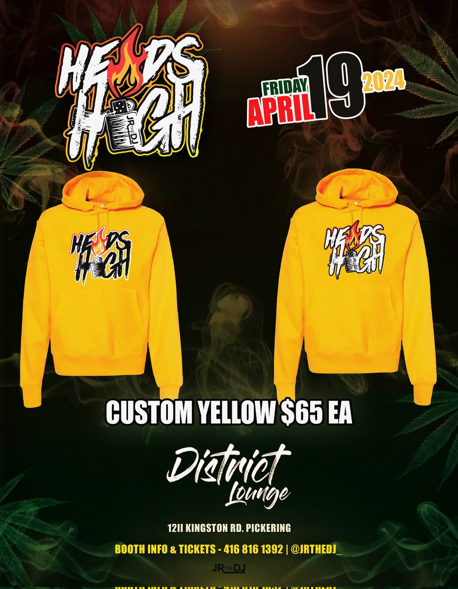 JRtheDJ_'s tweet photo. #HEADSHIGH hoodie apparel for this year. It will change next year. So capitalize and purchase if you see something you like. Prices listed, EMT orders to contactjrthedj@gmail.com (Scarborough/Durham region drop offs only) payments need to made prior to drop off https://t.co/Y3xf1Ff6KM