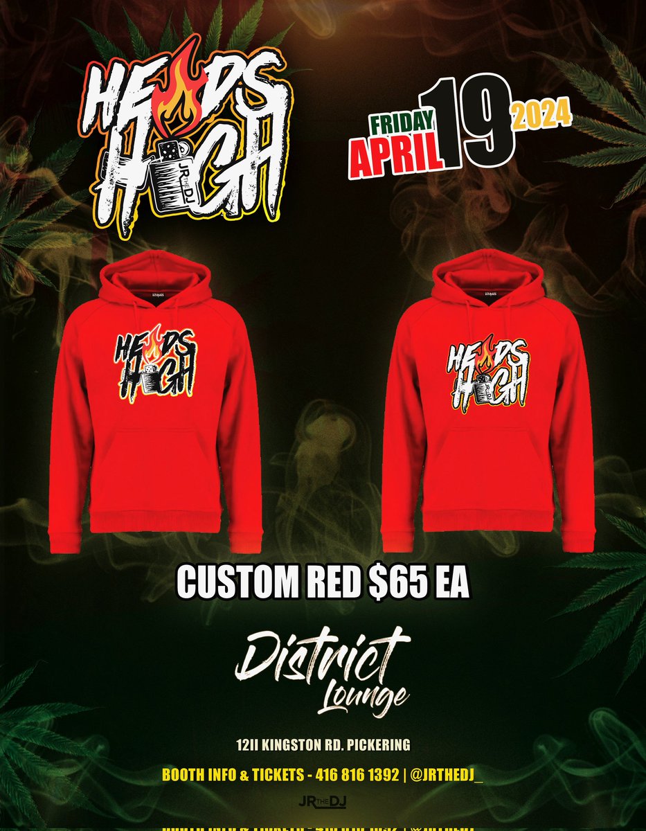 JRtheDJ_'s tweet photo. #HEADSHIGH hoodie apparel for this year. It will change next year. So capitalize and purchase if you see something you like. Prices listed, EMT orders to contactjrthedj@gmail.com (Scarborough/Durham region drop offs only) payments need to made prior to drop off https://t.co/Y3xf1Ff6KM