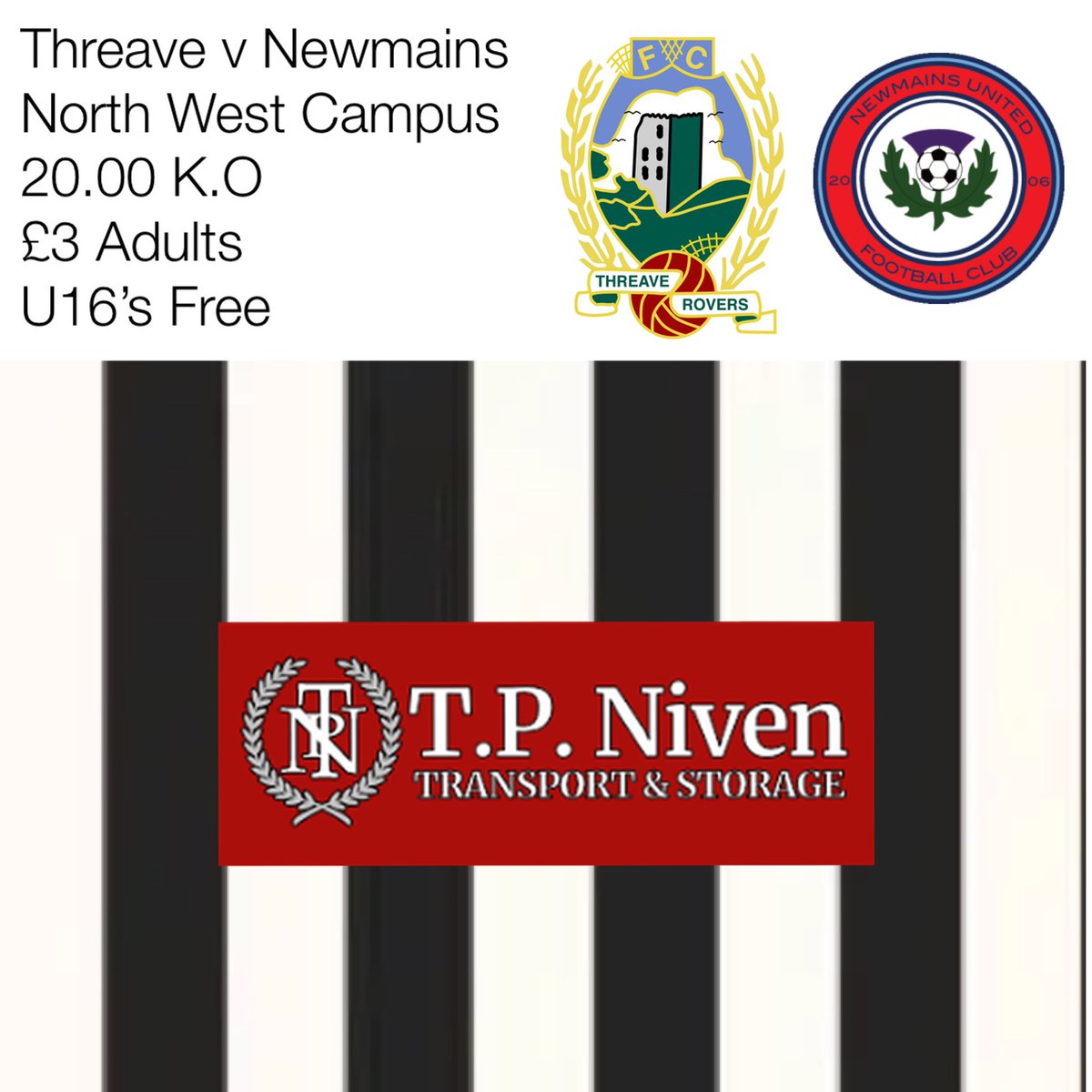 Threave Rovers U20’s Development (@rovers20s) on Twitter photo ⚫️⚪️ Matchday
Get your Friday night football fix tonight at the Campus
<a href="/OfficialWoSFDL/">West of Scotland Football Development League</a> ⚫️⚪️ Matchday
Get your Friday night football fix tonight at the Campus
<a href="/OfficialWoSFDL/">West of Scotland Football Development League</a>