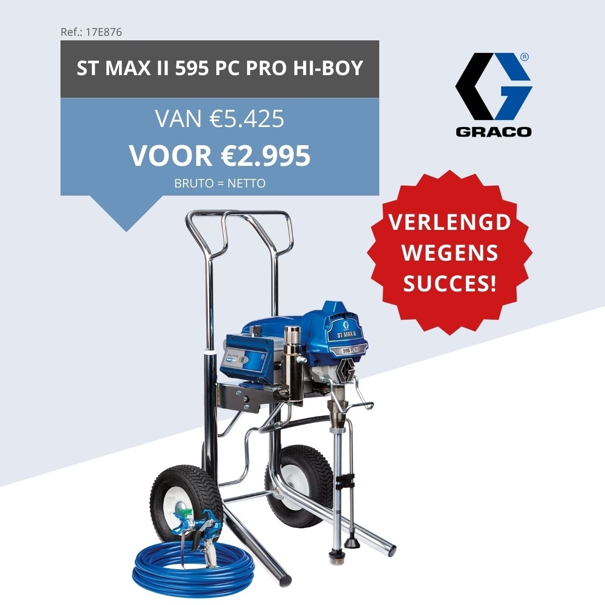 HabecoBV's tweet photo. Een professioneel, draagbaar spuittoestel voor een topprijs! 🤩  Dit toestel is de ideale keuze voor de schilderprofessional die de hoogst mogelijke opbrengst in een apparaat zoekt  Geldig t/m 31/03/2024 #HabecoBV #Verf #VerfVoorVakmensen #copagrow #Graco https://t.co/OUm2TAJR9C https://t.co/Xqnp9lgXkM