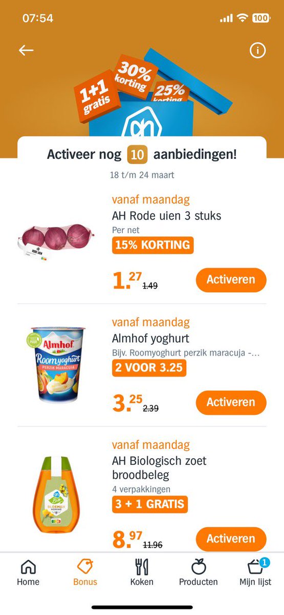 Als trouwe klant van de <a href="/albertheijn/">Albert Heijn</a> word ik beloond met een mooie aanbieding om ze nog wat meer te sponsoren… geef me nou is echt korting.