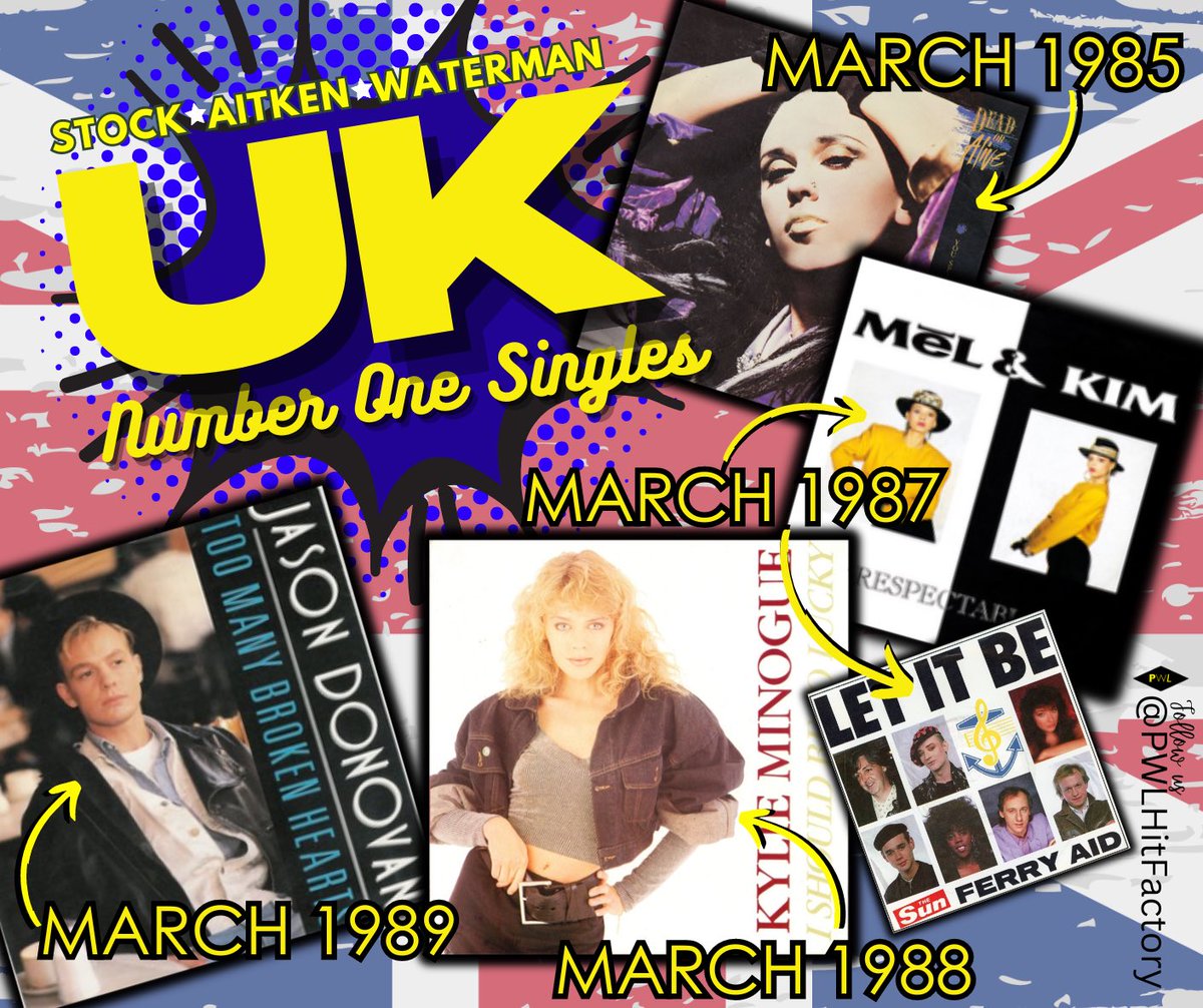 We can confidently say that March was a very Lucky, Lucky, Lucky month for #StockAitkenWaterman - No 1 singles in 1985, 1987, 1988 & 1989. Many of these titles also marked many ‘firsts’ for the production trio. Do you know what they were? Have you anything to add to our list?