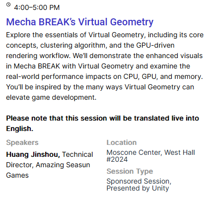 unitycoder_com's tweet image. Unity GDC2024 sponsored sessions: