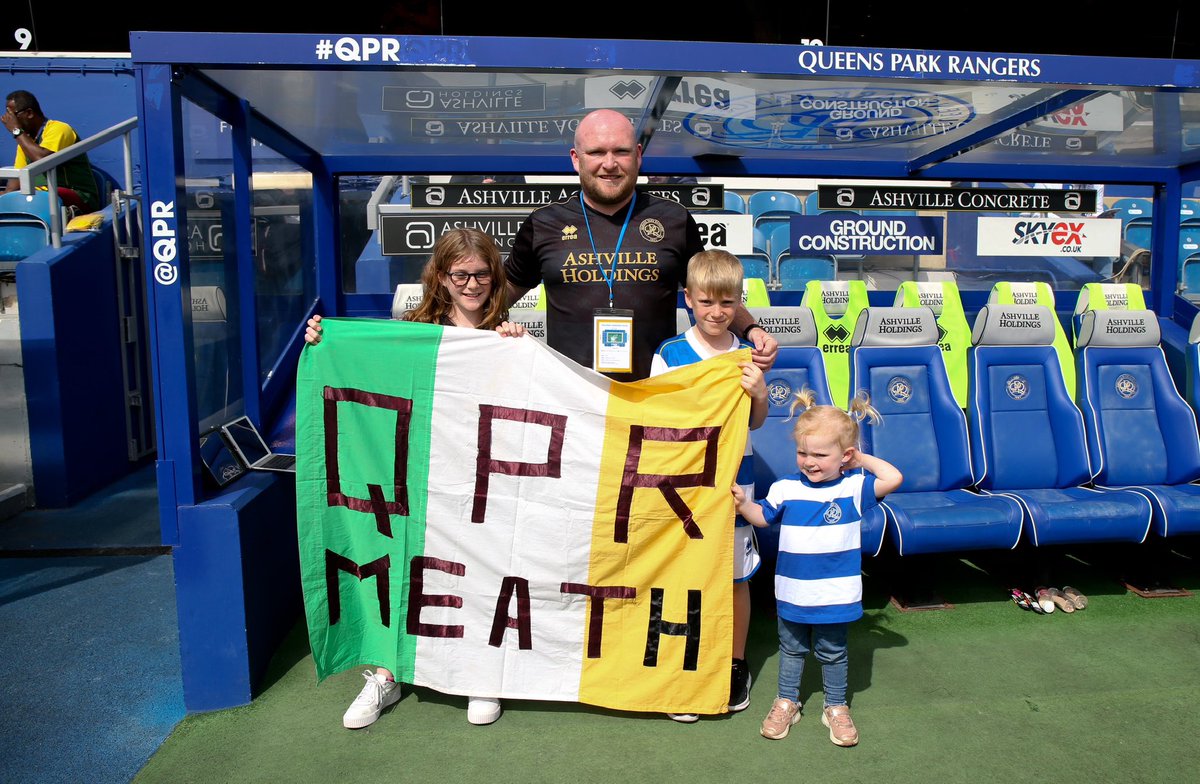 <a href="/qprmeath/">Noel Dunne</a> <a href="/peedeef/">Declan Finnegan</a> <a href="/Murray_PJ/">P.J. Murray</a> <a href="/BushmanQPR/">BushmanQPR ⚽️</a> <a href="/QPR/">QPR FC</a> Yeah, we arrived at QPR 1988 and my mam made it soon after! That flag has travelled all over the place and made many an appearance on MOTD and is still going strong (but could do with a bit of work!!)