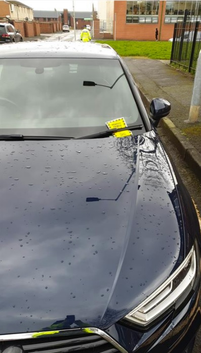 Gmpmoston's tweet photo. #TrafficOperation | The Traffic Enforcement team were out issuing parking tickets around Harpurhey. If you have to collect your child from School or College, parking dangerously because you have an urgency to leave, will never take priority over a child’s safety #BGroup https://t.co/3Dr40vyAWN