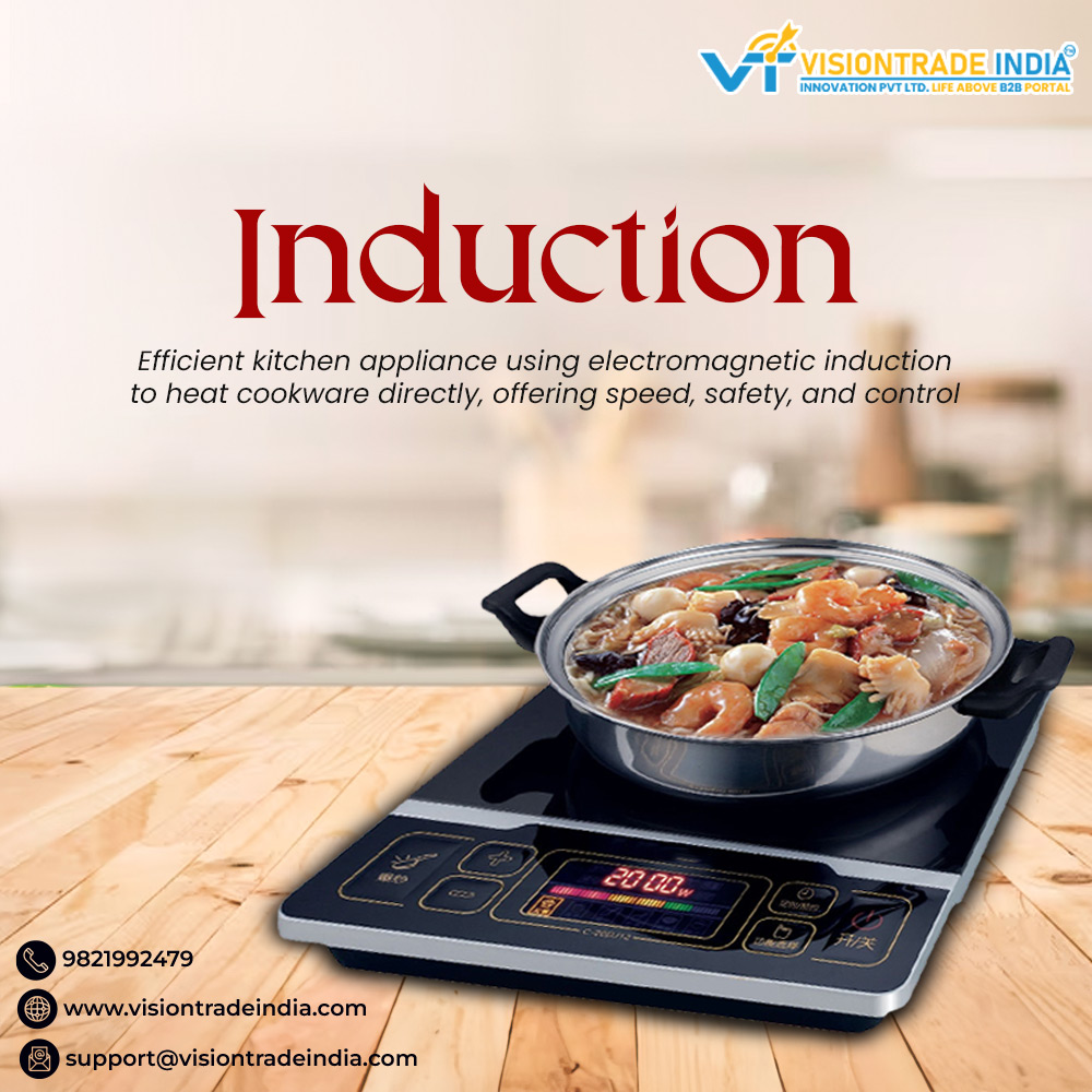 Uses magnetic fields to heat cookware directly, efficiently, and precisely for modern cooking technology.
#InductionCooktops #InductionWholesaler #KitchenAppliances #HomeCooking #InductionHeating #CookingAppliances #WholesaleSupplier #WholesaleDeals #BulkBuying #VTI #B2BPortal