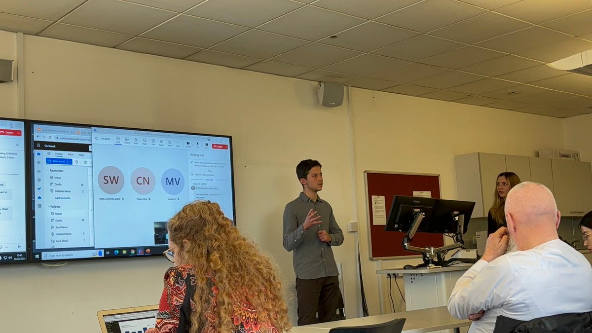 We had 3 fantastic presentations by our own PhD students Aldanah Alsabah, Namir Kharchi and Anna (Yang) Li during our @CHRONOS_RHULPhD mini conference! The presentations were followed by engaging discussions.