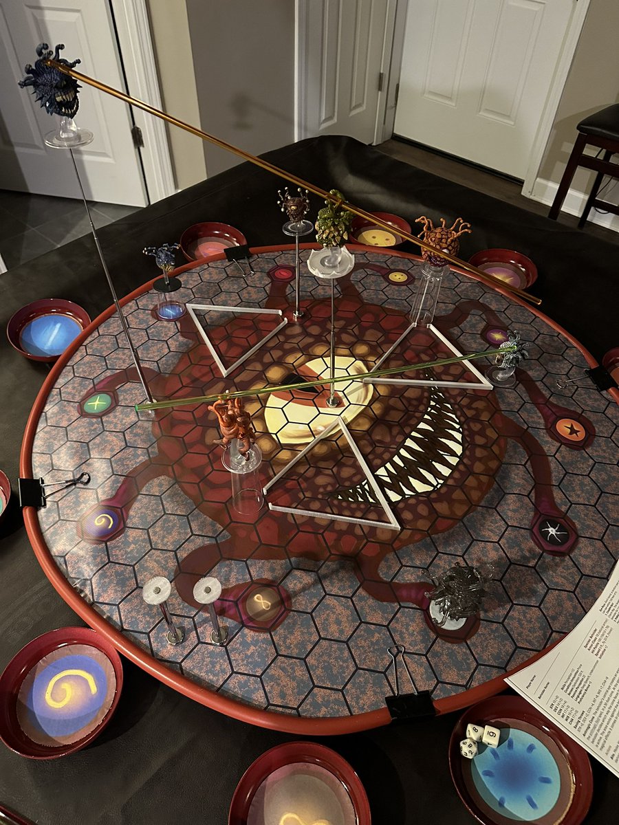 So excited to my new Beholder Royale game at Gary Con next weekend! Eight beholders go in, but only one can be the Ultimate Tyrant! #garycon