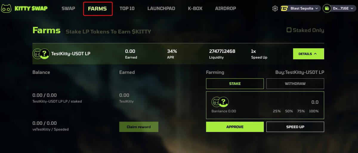 KittySwapIO's tweet photo. #KittySwap Farm Sneak Peak๐งโ๐พ
๐ฑWe're cultivating a new way to boost your crypto portfolio!
Our Farm feature is on the horizon, promising fertile grounds for your LP tokens to flourish.
๐Get a glimpse of what's brewing
https://t.co/LWA9ouz5lA
#DeFi #DEX #Launchpad #Farm #LP #Blast_L2 #BlastL2 #BLAST #BlastEcosystem