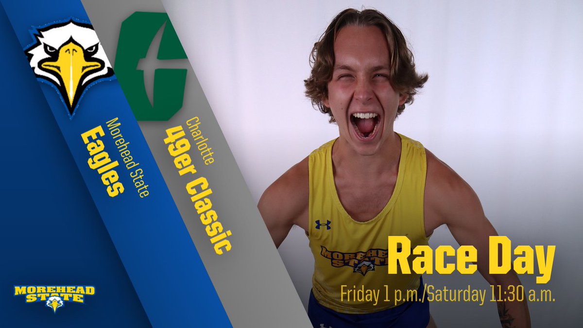 IT'S RACE DAY! @MSUEaglesCCTRK is at Charlotte's 49er Classic to open the outdoor season. Preview: bit.ly/3VjZUXb Results: bit.ly/3wV7ptP When: Fri. 1:35 p.m./Sat. 11:30 a.m. Where: Charlotte, NC (Irwin Bell Track & Field Center) #SoarHigher