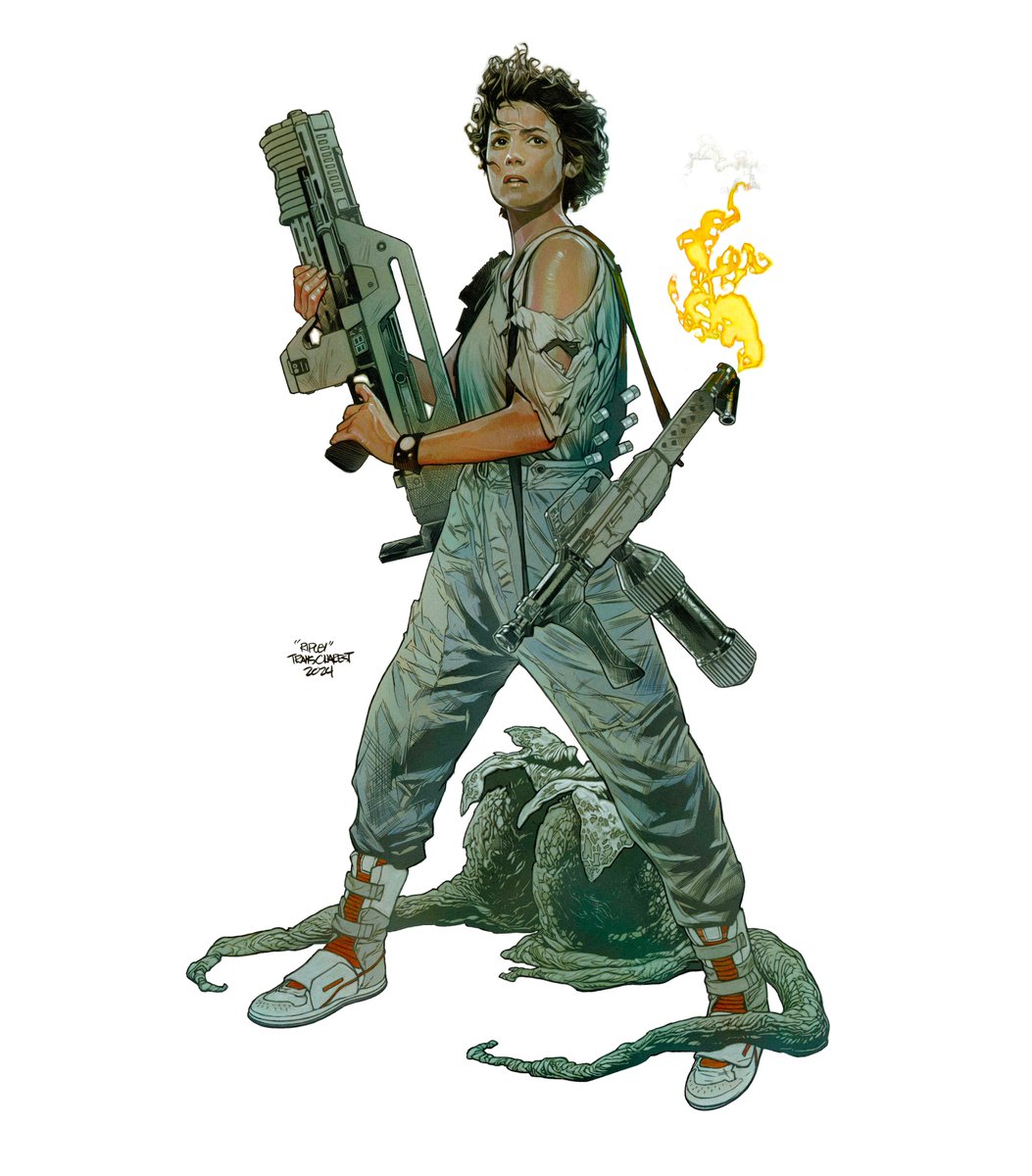 #22 Ripley - Ink, gouache and colored pencils on 13 x 19 bristol