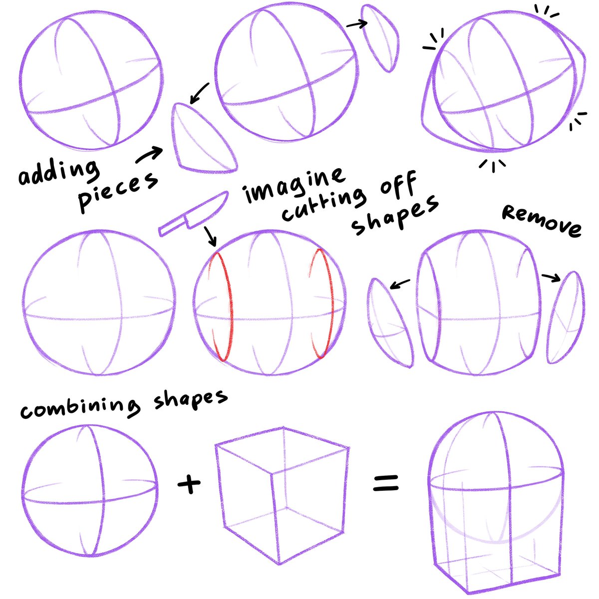 See here how I change shapes. 