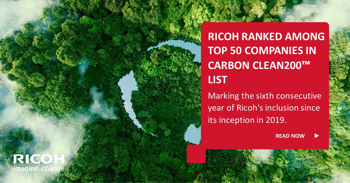 ricohspain's tweet photo. ¡Por sexto año consecutivo, hemos sido incluidos entre las 50 mejores empresas de la lista Carbon Clean200™ 2024! Una lista de 200 organizaciones que lideran el camino hacia el futuro de la energía limpia.

https://t.co/mGO0I4cDvD https://t.co/nq2Zqkadix