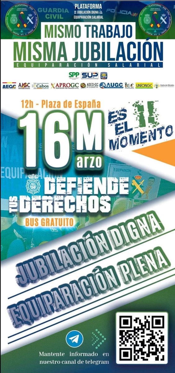 PlataformaPNyGC's tweet photo. 🛡Cada día lo damos TODO por defenderte a ti y a tus #Derechos
No sabemos si volveremos a casa, pero salimos sin dudarlo
Algunos nunca volverán a ver a su #Familia
💪Por ellos, por sus familias, por los que arriesgan sus #Vidas, merecemos:
#ProfesionDeRiesgo
👣Ven el #16Marzo https://t.co/1n4X9yV58P