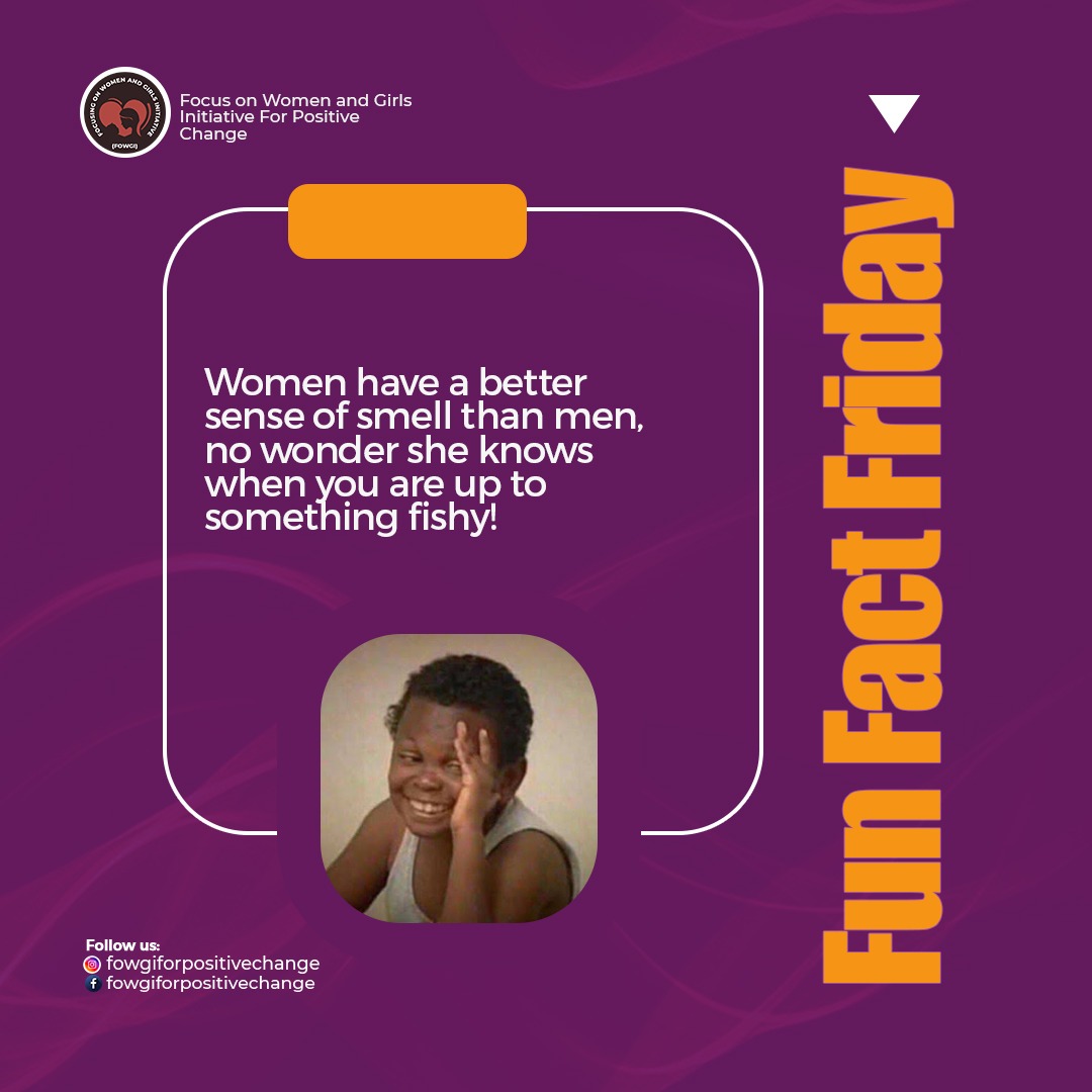 FowgiNG's tweet photo. Women have a superior sense of smell! Whether it's detecting the faintest fragrance or sniffing out trouble, we've got it covered. Who run the world? Our noses!
#FowgiNG
#funfactfriday
#womensmellpower
#SniffSquad
#GirlBoss" https://t.co/EhQkWScXbc
