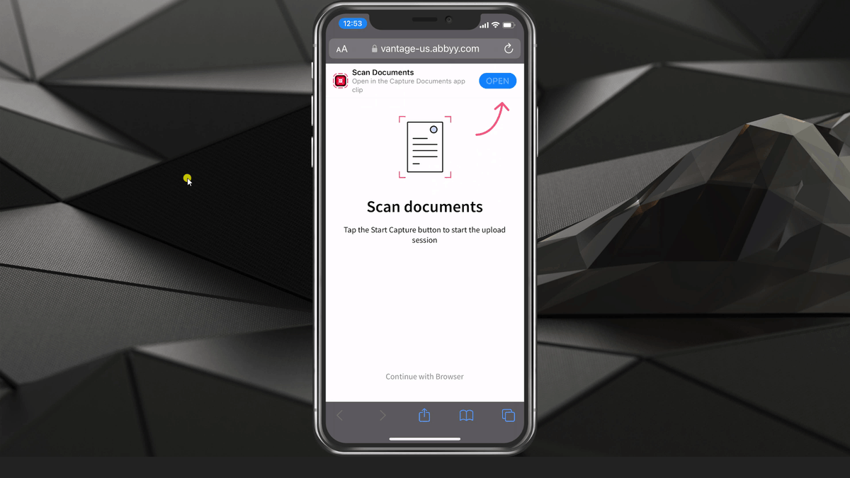 UFCInc's tweet photo. “Hello?! What did you say?”
“You can snap a photo of a document and process its data with your phone!”
“How is that possible?”
“With the Mobile Capture feature within @ABBYY_Software Vantage. Check out the demo about it! https://t.co/VgengtANqG” #ABBYYVantage https://t.co/5HYItLxWQZ