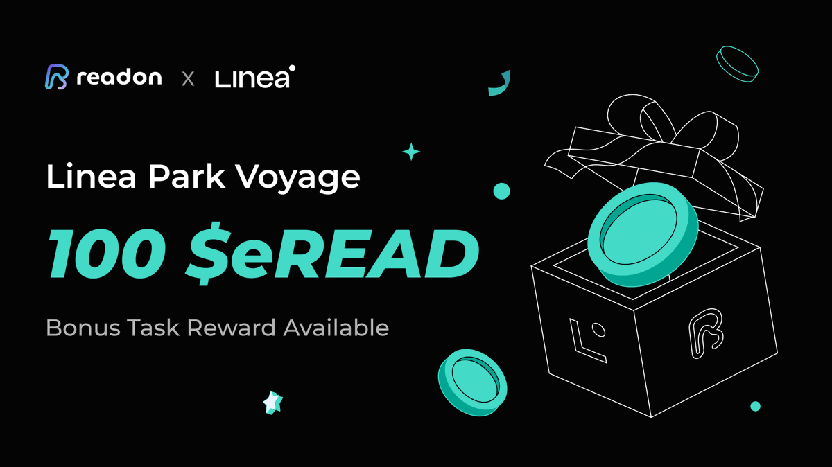📢 REMINDER: All ReadONers, "Additional Task" bonus is available for you to win at #LineaPark! Don't miss out!

50 $eREAD 👉 Follow official X
50 $eREAD 👉 Join Discord server

Dive in and happy claiming! bit.ly/43lIV8Q