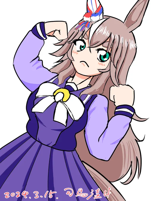 昨日、おばあちゃんの麗しいまろまゆを普通の眉毛で描いてしまうという大罪をおかしてしまったので修正版を上げ。 