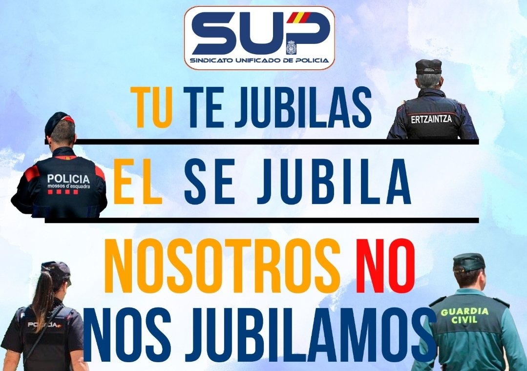Mossos, Ertzainas, Policías Locales:
Todos tienen Jubilación Digna, son #ProfesiónDeRiesgo y no necesitan #EquiparaciónSalarial porque tienen un sueldo mejor 🔵#PolicíaNacional y
🟢#GuardiaCivil merecemos #JubilacionDignaGCyPN y ser tratados como los demás
NI ➕️ NI ➖️