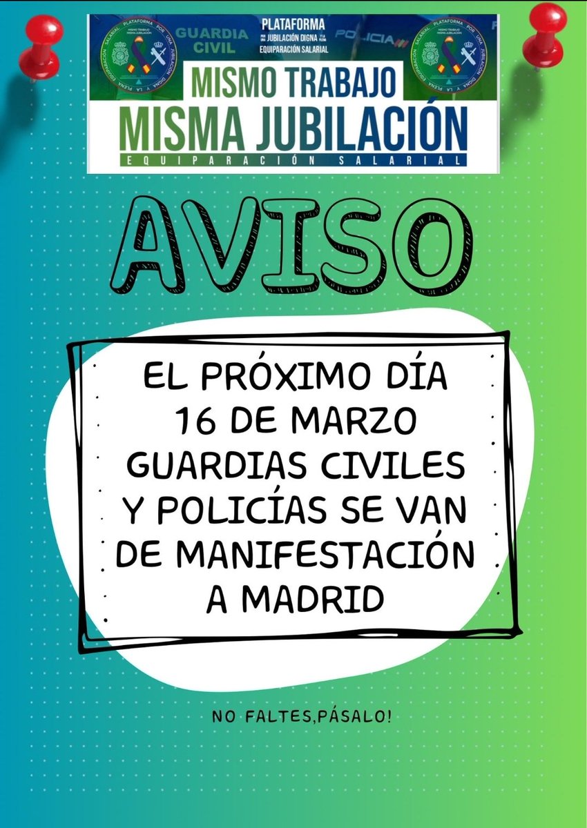 🛡Lo damos TODO por defenderte a ti y a tus #Derechos
No sabemos si volveremos a casa, pero salimos sin dudarlo
Algunos nunca volverán a ver a su #Familia
💪Por ellos, por sus familias, por los que arriesgan sus #Vidas, merecemos:
#ProfesionDeRiesgo
👣Ven el #16Marzo